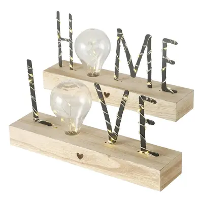 LED nápis LOVE/HOME 30 cm