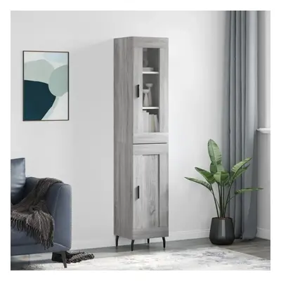 Skříň highboard šedá sonoma 34,5 x 34 x 180 cm kompozitní dřevo