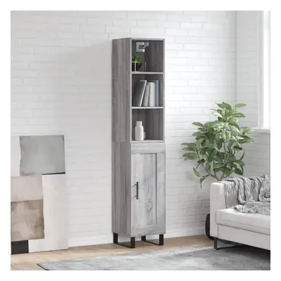 Skříň highboard šedá sonoma 34,5 x 34 x 180 cm kompozitní dřevo