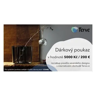 Vánoční dárkový poukaz na 5000 Kč