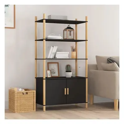 Skříň highboard černá 80x40x153 cm kompozitní dřevo