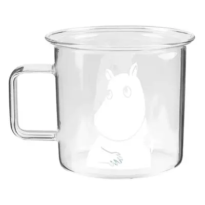 Skleněný hrnek Moomin 0,35l, bílo-čirý