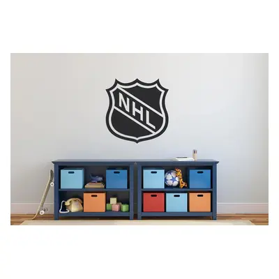 Lepy.cz Samolepka na zeď NHL Velikost (šířka x výška): 25x25cm, Barevná varianta: Krémová