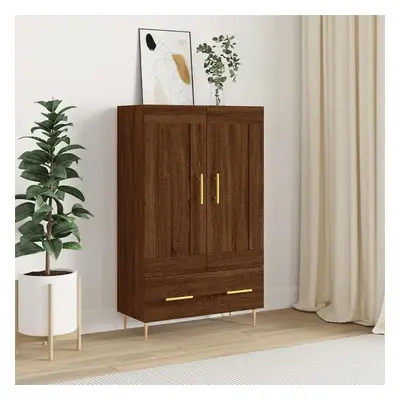 Skříň highboard hnědý dub 69,5 x 31 x 115 cm kompozitní dřevo