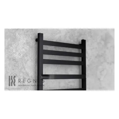 Regnis LOX DUO, topné těleso 300x570mm, 401W, černá matná, LOXDUO570/300/D270/BLACK