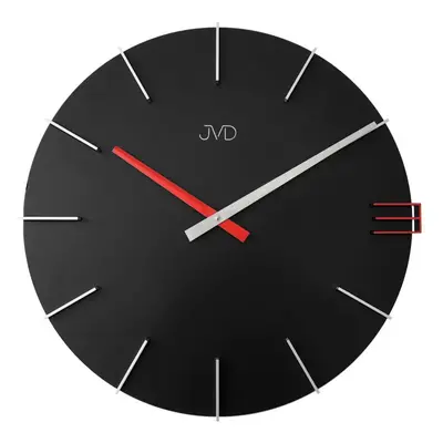 JVD Designové nástěnné černé hodiny JVD HC44.2