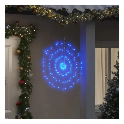 Vánoční hvězdicové světlo 140 modrých LED diod 17 cm