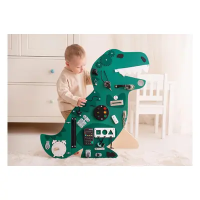 Montessori activity board Dinoland Tyrannosaurus Rex Varianta: Se stojanem - samostatně stojící