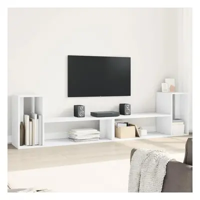 TV skříňky 2 ks bílé 100 x 30 x 50 cm kompozitní dřevo