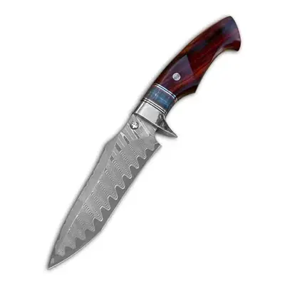 KnifeBoss lovecký damaškový nůž Rosewood VG-10