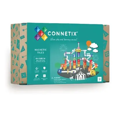 Connetix magnetická stavebnice Rainbow Kuličková dráha 92ks