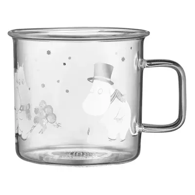 Skleněný hrnek Moomin Let it snow 0,35l