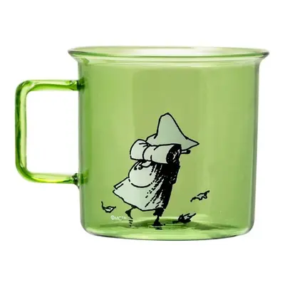 Skleněný hrnek Snufkin 0,35l, zelený