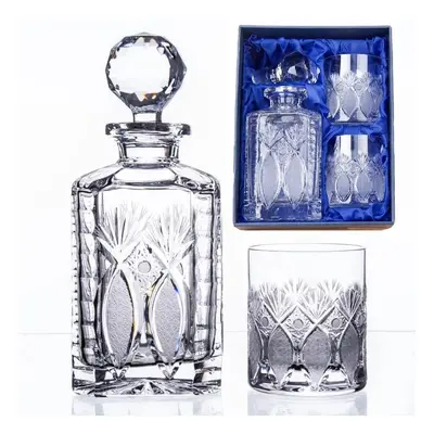 Onte Crystal Bohemia Crystal ručně broušený whisky set Exclusive 1+2