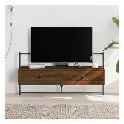 TV skříňka nástěnná hnědý dub 100,5x30x51 cm kompozitní dřevo