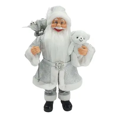 Dekorace Santa Claus Stříbrný 60cm