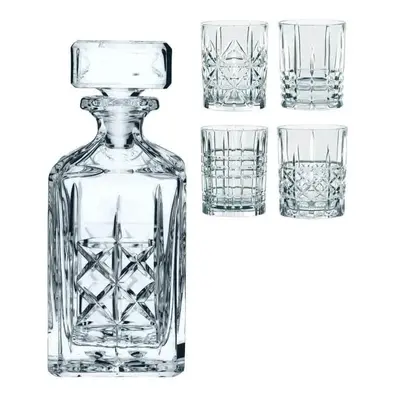 Set karafy a 4 sklenic na whisky z křišťálového skla Nachtmann Highland Whisky Set