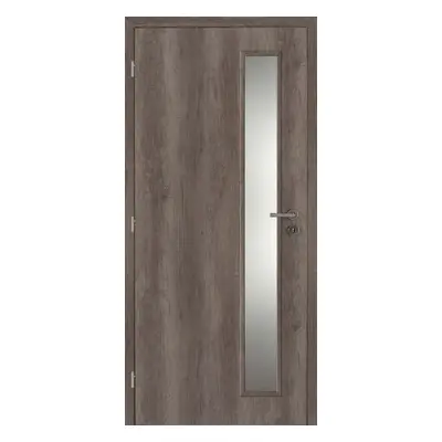 Doornite CPL Interiérové dveře TIKA1 sklo, 70 L, 746 × 1983 mm, CPL laminát, levé, dub americký,