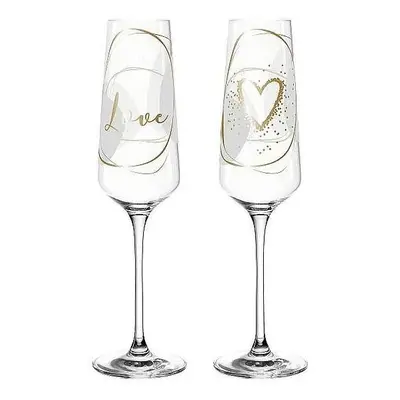 Leonardo PRESENTE LOVE sklenice na sekt 280 ml, 2 ks