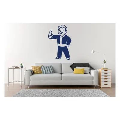 Lepy.cz Samolepka na zeď Fallout - Vault Boy Velikost (šířka x výška): 30x45cm, Barevná varianta