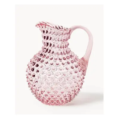 Ručně foukaný džbán Hobnail, 2 l