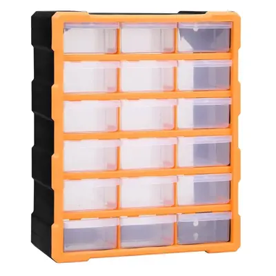 Organizér s 18 středně velkými zásuvkami 38 x 16 x 47 cm