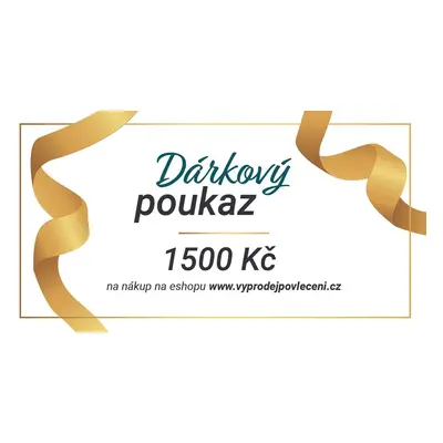 Dárkový poukaz na 1500 Kč Forma poukazu: Tištěný