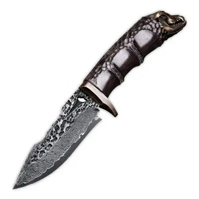 KnifeBoss lovecký damaškový nůž Predator Ebony VG-10