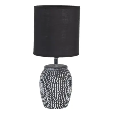 Keramická lampa černá 36 cm