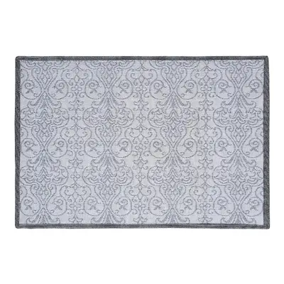 SCANquilt prostírání MOTIV LUREX ornament bílostříbrná prostírání cca 30 x 45 cm