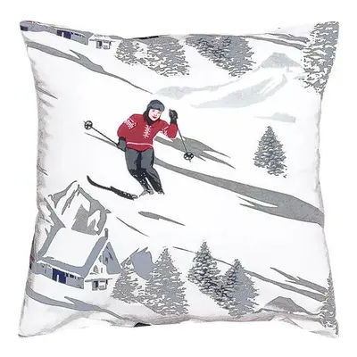 SCANquilt povlak KLASIK SOFT ski boarding bílošedá 40 x 40 cm