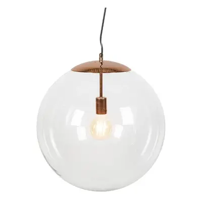 Moderní závěsná lampa měděná 50 cm - Ball