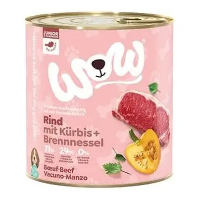 Rebel Dog s.r.o. WOW konzerva Hovězí s dýní Junior Varianta: 800g