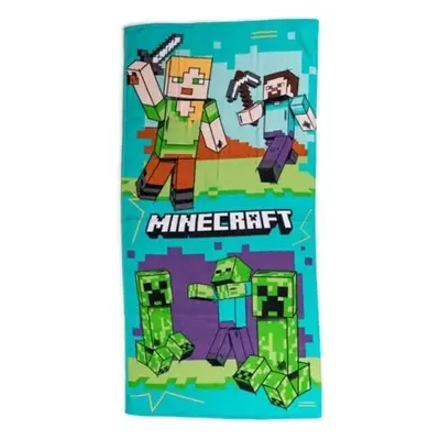 Carbotex osuška Minecraft Vzhůru do Boje 70x140 cm