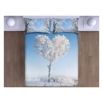 Gipetex Natural Dream 3D italské povlečení 100% bavlna Love tree - 140x200 / 70x90 cm