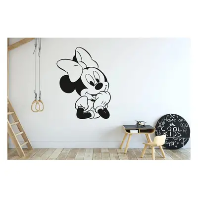 Lepy.cz Samolepka na zeď Minnie Mouse Velikost (šířka x výška): 35x46cm, Barevná varianta: Krémo