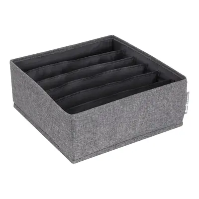 Šedý organizér do zásuvky s přihrádkami Bigso Box of Sweden Drawer, 29 x 11 cm