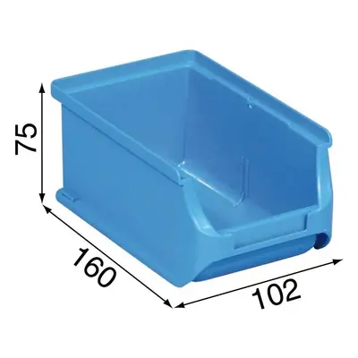 Allit Plastové boxy PLUS 2, 102 x 160 x 75 mm, modré, 24 ks