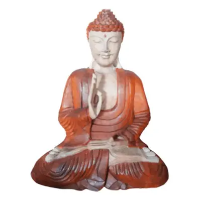 Milujeme Kameny Buddha učení - dřevěná soška - velká