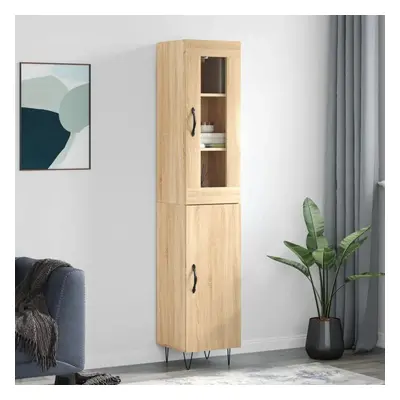 Skříň highboard dub sonoma 34,5 x 34 x 180 cm kompozitní dřevo