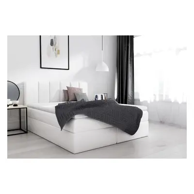 Expedo Čalouněná postel boxspring LESORA + vrchní matrace, 120x200, madryt 920