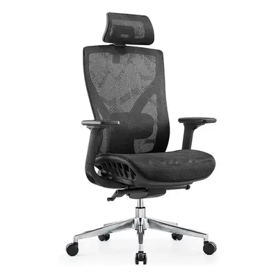 Kancelářská ergonomická židle Neoseat PENELOPE — síť, černá, nosnost 150 kg