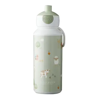 Světle zelená dětská lahev 400 ml Little farm – Mepal