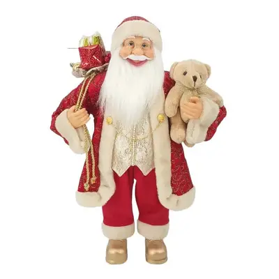 Dekorace Santa Claus Červeno-zlatý 60cm