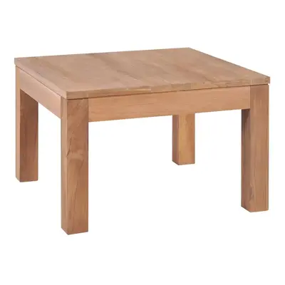 Konferenční stolek masivní teak přírodní povrch 60 x 60 x 40 cm