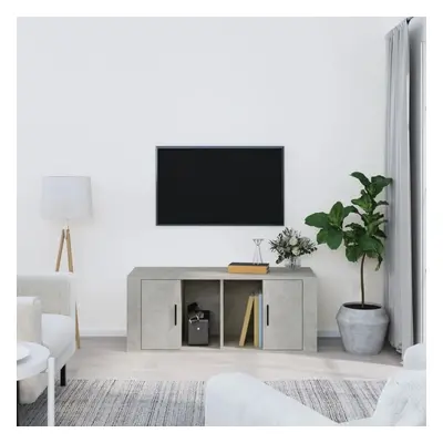 TV skříňka betonově šedá 100x35x40 cm kompozitní dřevo