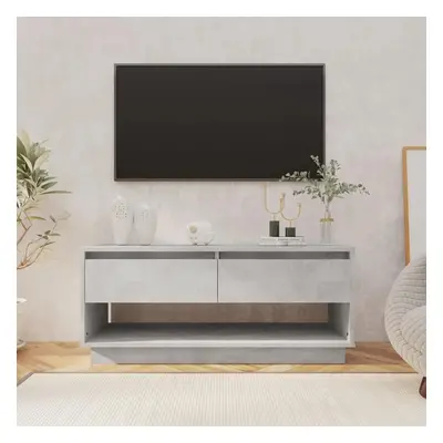 TV skříňka betonově šedá 102 x 41 x 44 cm kompozitní dřevo