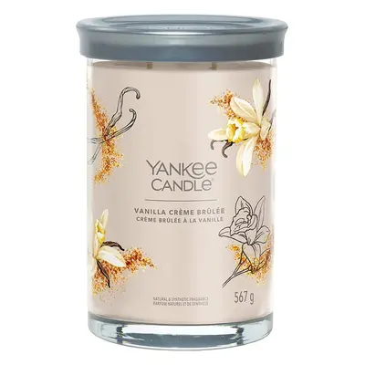 Yankee Candle vonná svíčka Signature Tumbler ve skle velká Vanilla Creme Brulee 567g