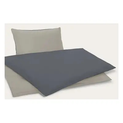 Ložnice21. Povlečení Mirabell Grafit/Warm grey Rozměr: 2ks 50x70 cm + 220x240 cm