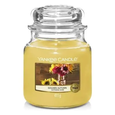 Yankee Candle vonná svíčka Classic ve skle střední Golden Autumn 411 g